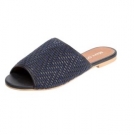 Marc O'Polo Pantolette aus echtem Leder - Marineblau